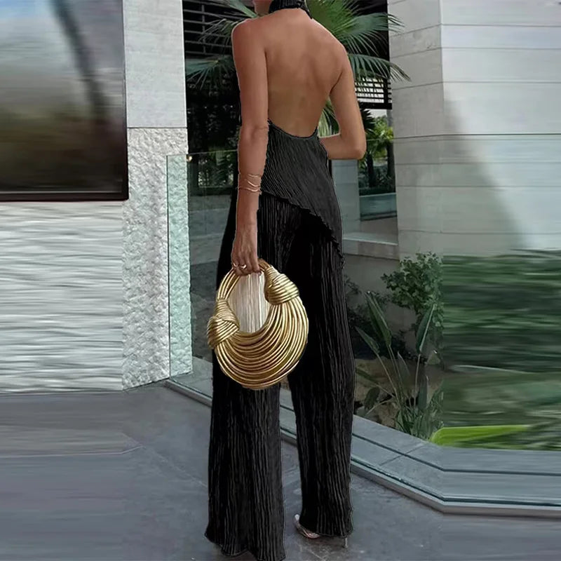 Jumpsuit Sin Mangas Liso Vintage