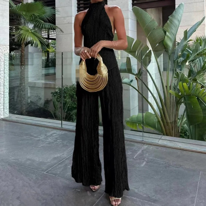 Jumpsuit Sin Mangas Liso Vintage