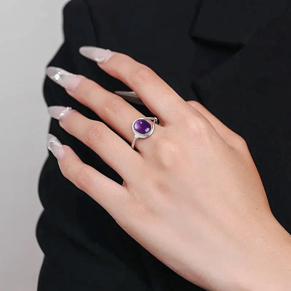 Anillo de Plata con Amatista