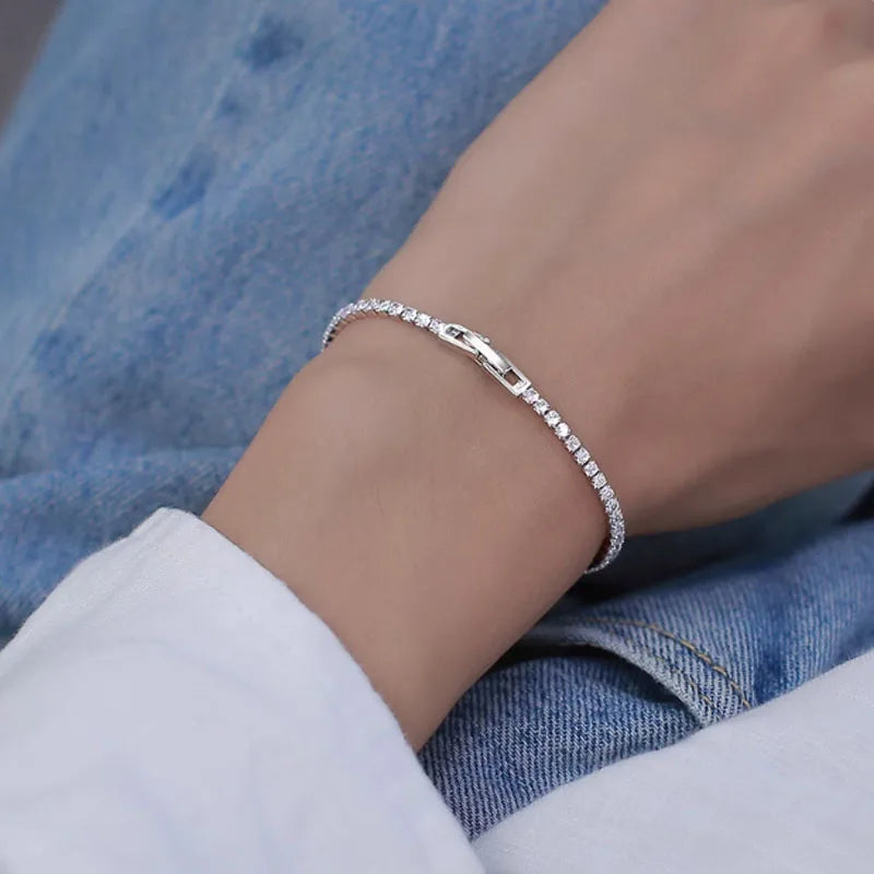 Pulsera de Plata con Circonia