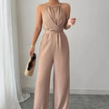 Jumpsuit Halter Plisado Casual