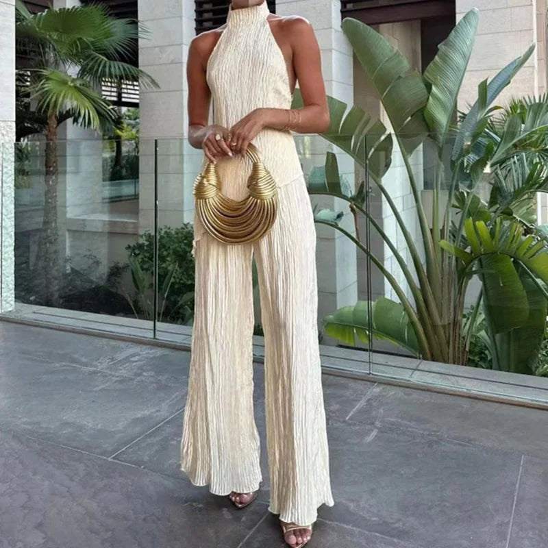Jumpsuit Sin Mangas Liso Vintage