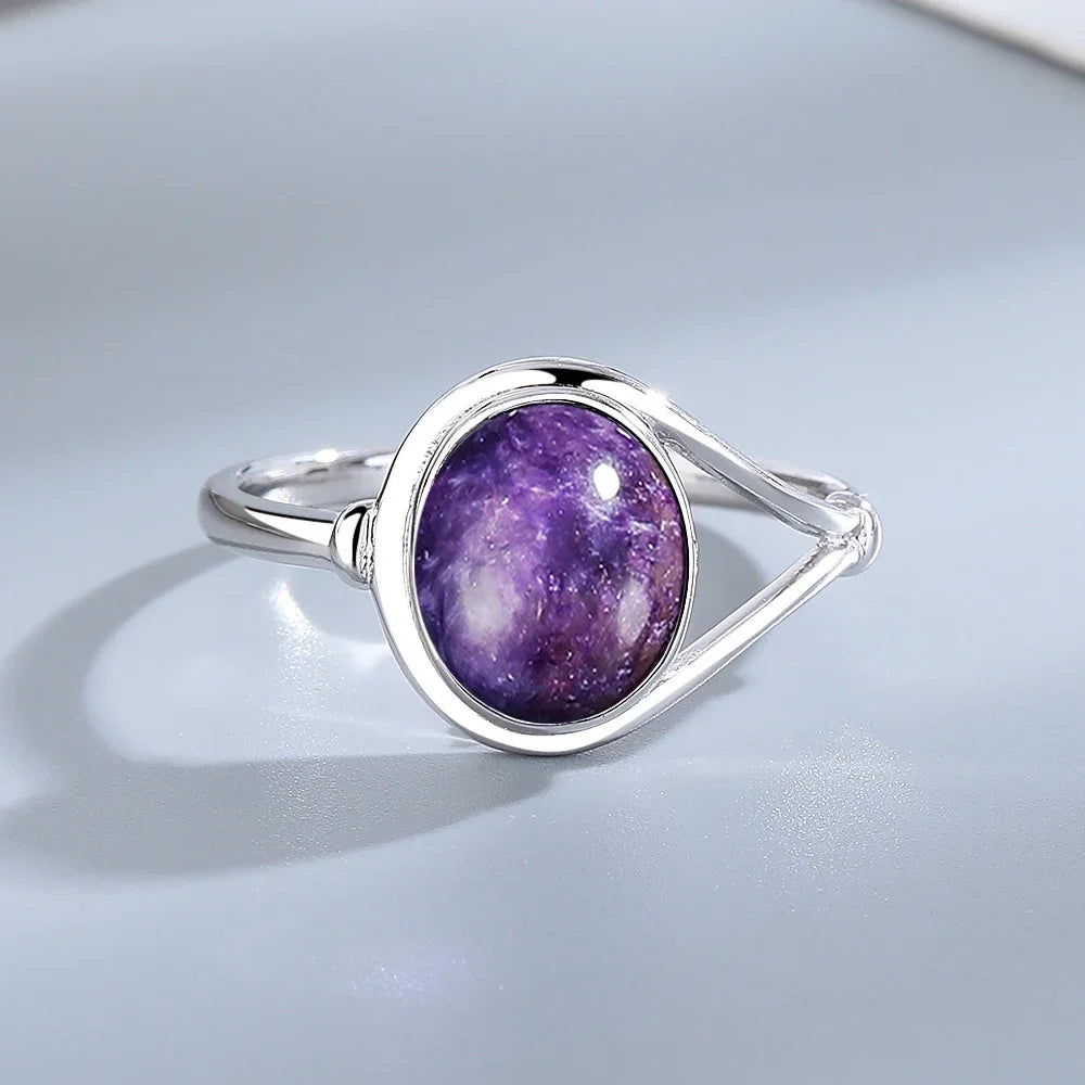 Anillo de Plata con Amatista