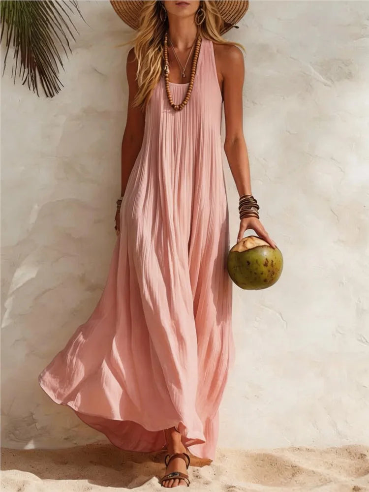 Vestido Lino Casual