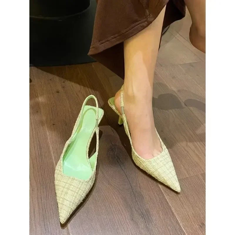 Tacones Tejido