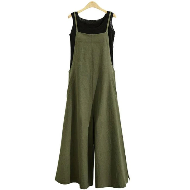 Jumpsuit Lino Pierna Ancha Sin Mangas