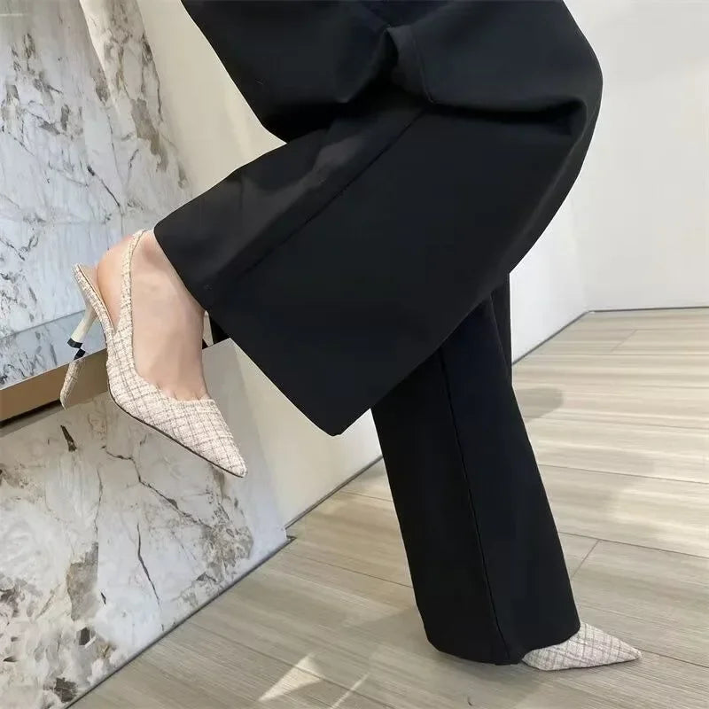 Tacones Tejido