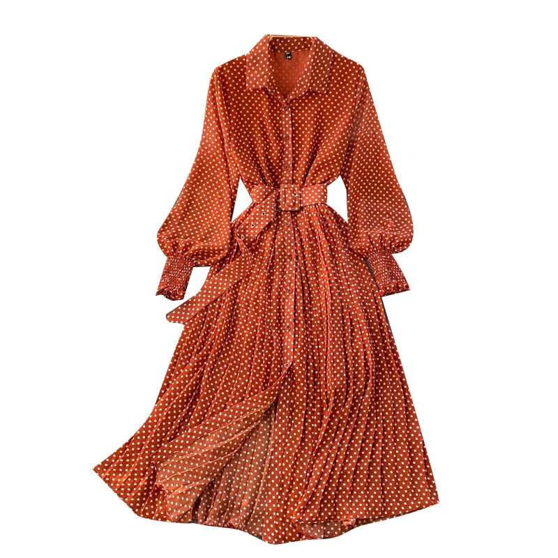 Vestido Gasa Línea A Plisado