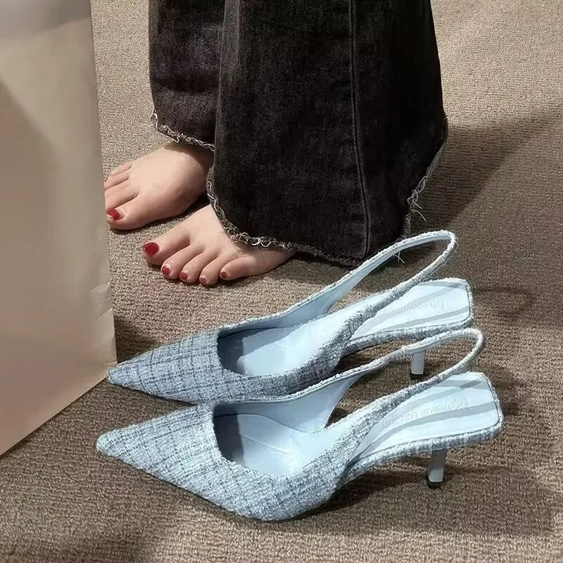 Tacones Tejido